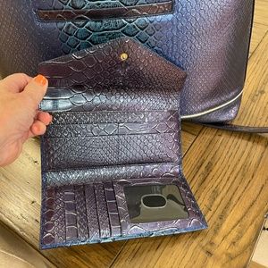 Melbourne Credit Card Wallet in Sapphire Blue